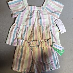 Carter's Multicolor Striped Toddler Set
